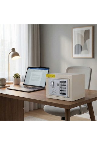 Smith&Locke T17EF Elektronik Mini Kasa Krem