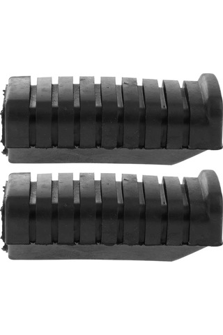 2 Parça Motosiklet Ayak Peg Kauçuk Kaymaz Ayak Dayama Yeri - Siyah