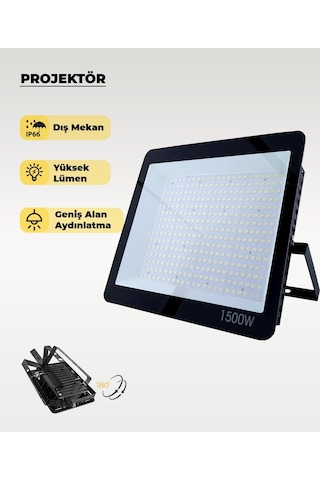 1500w Led Projektör 6500k Beyaz Işık 1 Adet