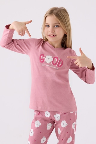 Arnetta Kız Çocuk Pembe Pijama Takımı Ar3088-c-v1 Pembe