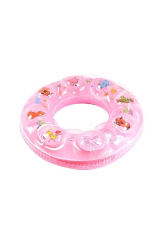Pembe Renkli 60 Cm Yüzme Deniz Simit Havuz Simit Çok Renkli