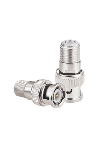 BNC Erkek - F Dişi RF Koaksiyel RG6 RG59 CCTV Konnektör