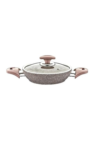 Oms Granit 18 Cm Kapaklı Sahan Gri