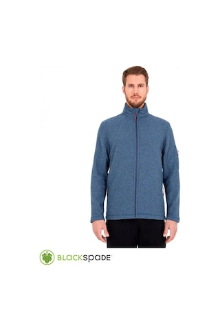 BLACKSPADE Önden Fermuarlı Polar Mont Mavi S