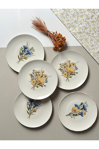 Porser Lily Tuval Pasta Takımı 21cm 6 Kişilik 6 Parça Tvl6ptprs10 Çok Renkli