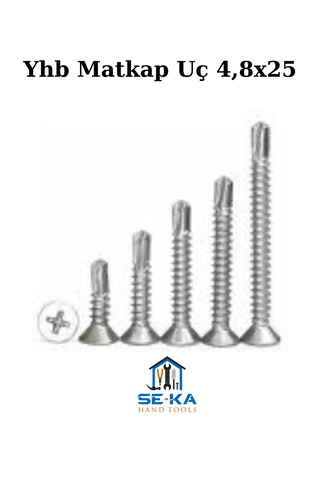 Yhb Matkap Uç 4,8x25 Çinko 25 Adet 4.8 x 25 MM