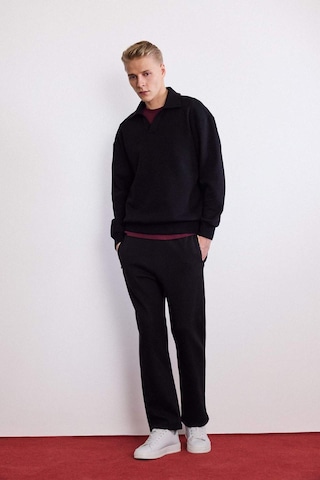 Defacto Boxy Fit Polo Yaka Sweatshirt G6475ax25wnbk81 Siyah-bk81