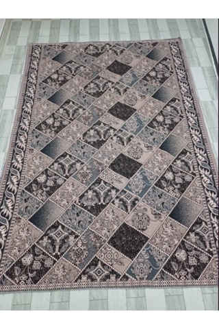Savan Dokuma Halı Örtüsü 4m² 170 240 Kale Siyah&pudra2 Diğer