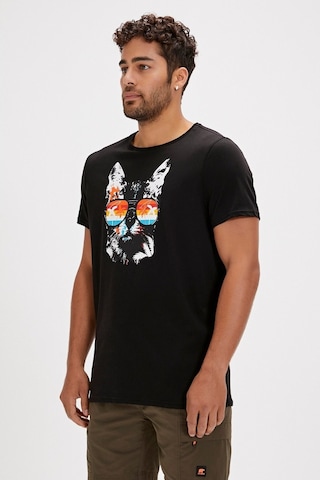 Bad Bear Manx Erkek Siyah Yuvarlak Yaka Tişört 240107011-NGT Siyah