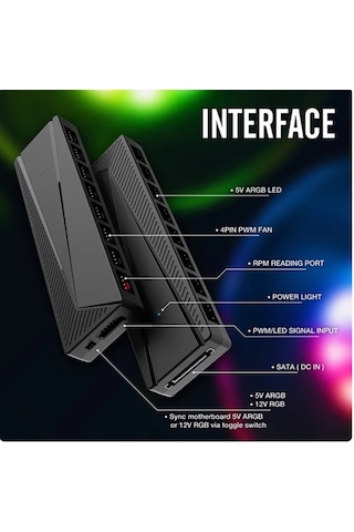 12v Rgb - 5v Argb Adapter & Pwm Hub