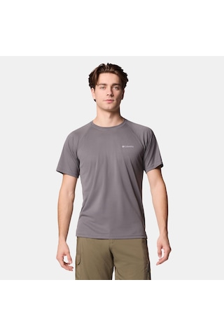 Columbia Ao0944 Alpine Chill Pro Ss Crew Erkek T-shirt-31744 Koyu Gri