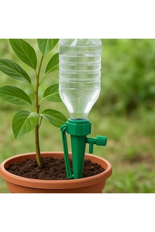 Bitki Sulama Aparatı, Ayarlanabilir Musluklu, Su Hazneli, Sağlam Plastik, Kolay Kurulum, Bahçe Ve Saksı Bitkileri İçin Su Haznesiyle Birlikte
