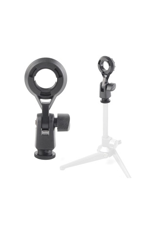 Kosona Mikrofon Sabitleyici Tutucu, 22mm Teli Uyumlu, 180 Açı Ayarlı, Dayanıklı Plastik, Masaüstü Ve Kollu Stantlar İçin