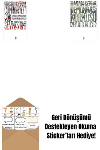 Cumhuriyet'i Çok Sevmiştim + Demokrasi Korkusu + Okuma Sticker'ları