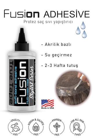 True Tape Fusion Protez Saç Likid Yapıştırıcı 3.4 Fl Oz 100ml