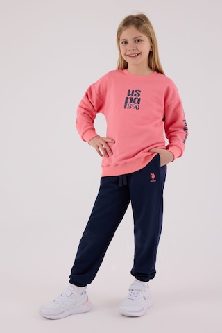 U.S. Polo Assn. U.s. Polo Assn Kız Çocuk Pembe Eşofman Takımı Us2308-c-v1 Pembe