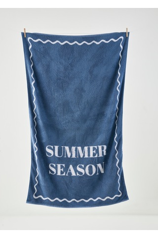 Bella Maison %100 Pamuk Summer Season Plaj Havlusu Lacivert 90x150 Cm Lacivert
