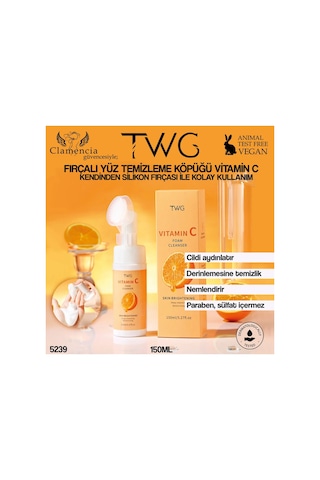 Fırçalı Yüz Temizleme Köpüğü 150ml C Vitamini