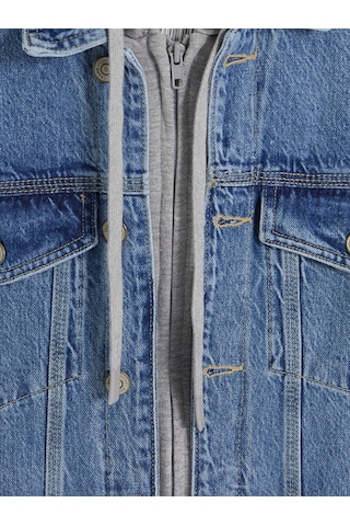 Lcw Jeans İndigo Regular Fit Kapüşonlu Jean Ceket