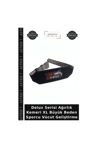 Delux Serisi Ağırlık Kemeri Xl Büyük Beden Sporcu Vücut Geliştirme