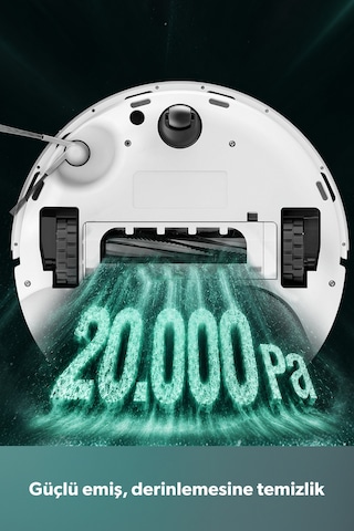 Homend Alex 30 Otomatik Boşaltım Sistemli Moplu 20.000 Pa Robot Süpürge