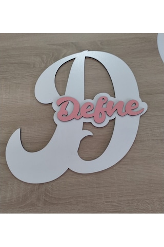 Mrchediyesepeti Çocuk Odası İçin D Harfi Kapı Süsü