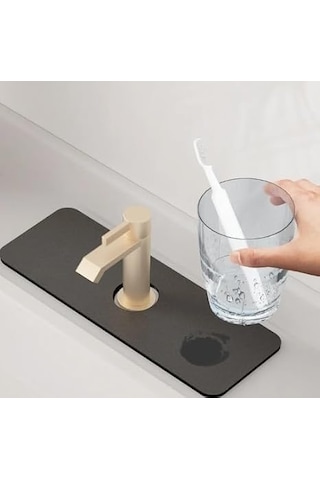 Su Emici Sihirli Lavabo Kenar Matı 38x13cm Çok Renkli
