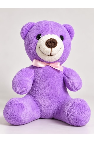 Mor Ayıcık 20 Cm Kişiye Özel Peluş Oyuncak İsimli Ve Özel Tasarım
