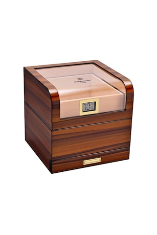 Cigarloong Camlı Katlı Humidor Puro Kutusu Tiger Desen 100s