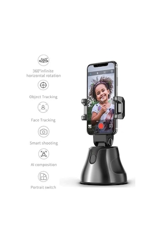Leezsing Akıllı Yüz Ve Nesne Takip Özellikli 360 Dönebilen Otomatik Selfie Çubuğu