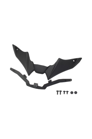 Wezone Yamaha Mt-09 İçin Siyah Abs+demir Ön Spoiler Kanat Seti - Motosiklet Modifikasyon Aksesuarı