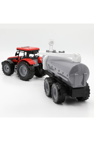 Aya-40296 Sesli-ışıklı-pilli Tanker Traktör Kırmızı