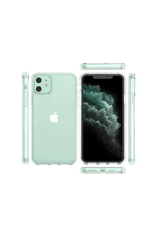 Apple Uyumlu iPhone 11 Kilif Korumali Zirhli Seffaf Coss Silikon 407265970