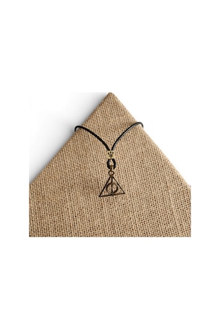 Ölüm Yadigarları Deathly Hallows Kolye Siyah