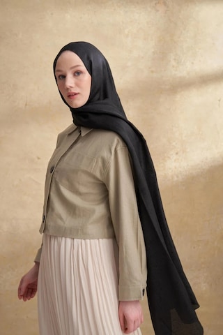 Armanda Jose Jakar Ethnic Desen Şal- 3303 Siyah