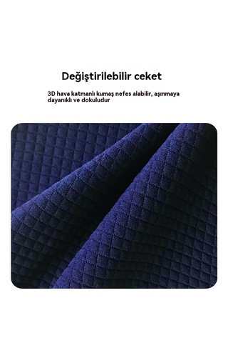 Nefes Alabilen Pamuklu Koltuk Minderi Ofis Koltuğu Minderi Siyah