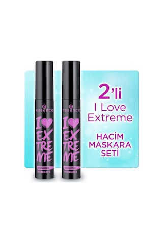 Essence Extreme Crazy Hacim Maskara 2'Li