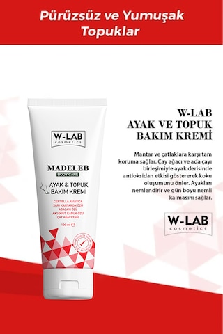 W-Lab Cosmetics Ayak Ve Topuk Bakım Kremi 100 ML
