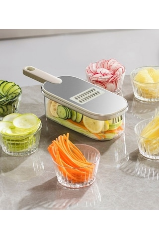 Wondernest Sebze Patates Paslanmaz Parçalayıcı, Lichen Kesici, Mat Çelik Wh Gri