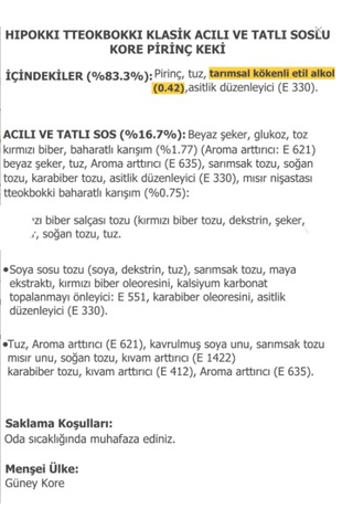 Hipokki Rose Soslu Kore Tteokbokki Pirinç Keki 120gr 20'li Set