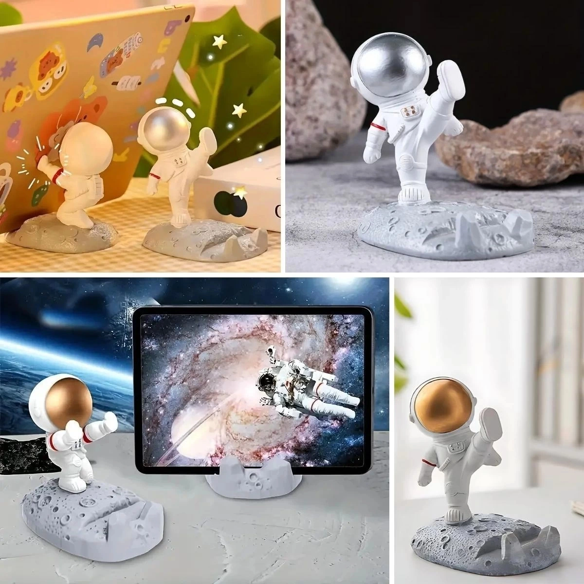 İpek Yıldızı Mini Astronot Model Telefon Ve Tablet Tutucu Standı