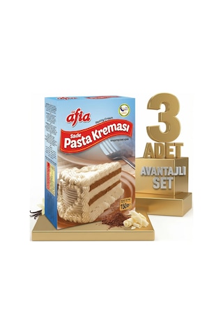 Afia Sade Pasta Kreması 3x150 Gr