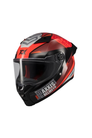 Axxis Fenıx Essence B5 Şeffaf Vizör Kask Mat Kırmızı