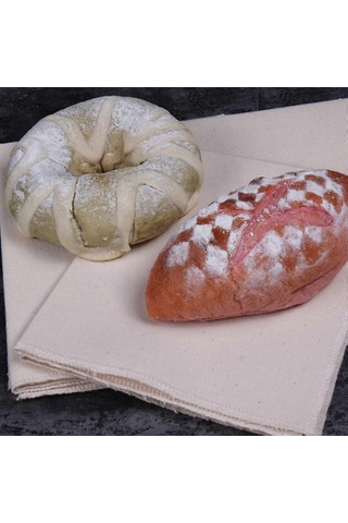 Ximistore9 Hamur Mayalama Bezi, Ekmek Ve Pizza İçin Yüksek Kaliteli Pamuklu Bez, Tekrar Kullanılabilir Mutfak Aracı Beyaz