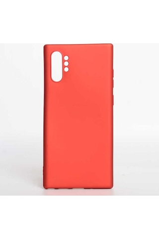 Galaxy Note 10 Plus Kılıf Zore Premier Silikon Kapak Kırmızı