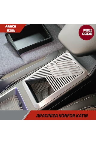 R5 Renault 5 E-tech Kapaklı Konsol Saklama Kutusu