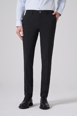 Morven Erkek Siyah Trend Slim Fit Yandan Lastikli Pantolon 25ms003035001 Siyah