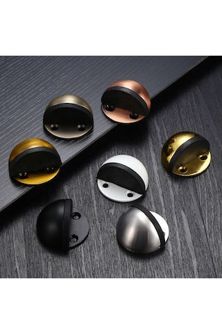 Yaozixa Stanyum Çelik Manyetik Kapı Durdurucu - Zemin Ve Duvarı Korumak İçin, İki Kurulum Yöntemi, Ev Otel Banyo Uygun, Dayanıklı Sarı Krom