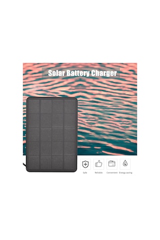 Geeksen Güneş Enerjili Güvenlik Kamerası Şarj Paneli - 4w 5v, 10ft Kablolu, Su Geçirmez, Ayarlanabilir Montaj