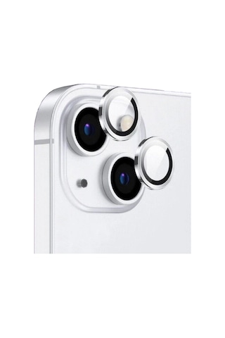 Apple Uyumlu iPhone 13 Kamera Koruyucu Safir Cam Metal A Kalite İnce Slim Cl12